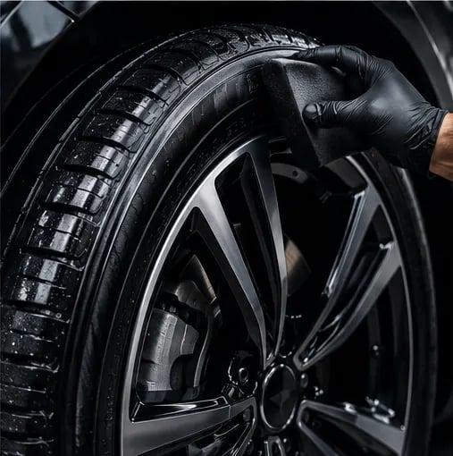 Keep your tyres looking clean and well maintained with suitable tyre-care products.