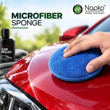 NAPKO Blue Applicator Sponge for Cars